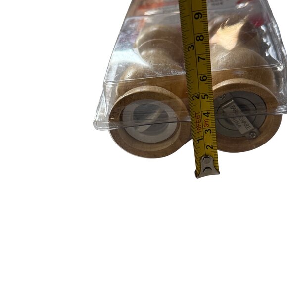 NEW in Package Farberware 4 inch Wood Salt Shaker and Pepper Mill Set - Picture 9 of 9